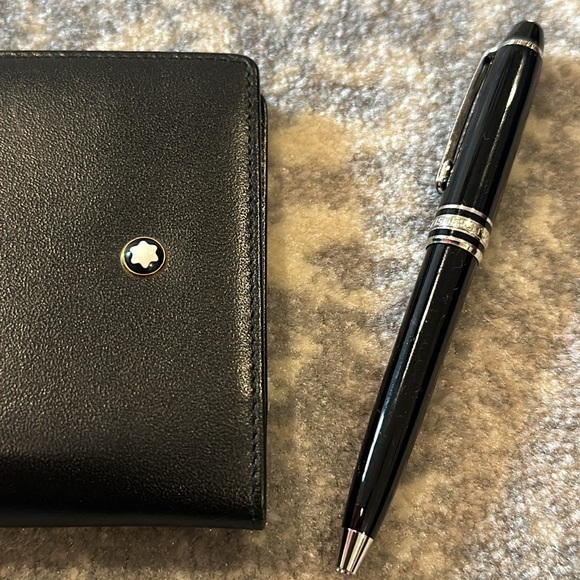 MONTBLANC MEISTERSTÜCK PICKET NOTEBOOK WITH PEN AND 3 1/2 EXTRA MONTBLANC PADS - Picture 8 of 11
